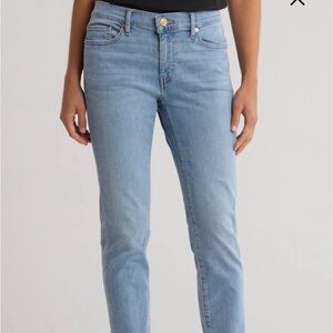 Frame Denim Light Blue Le Garçon Ankle Crop Jeans